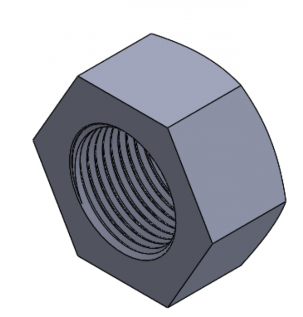 120123-20000 NUTFINE THREADED
